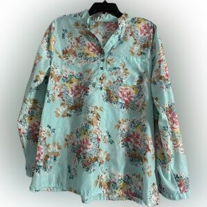 Floral Print Women's Top size L from Wish